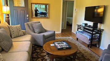 Smart TV, DVD player, books