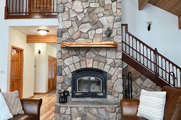 Cabin Fireplace