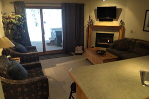 TV connectée, cheminée