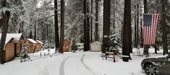 Camping Cabin C at Living Springs Resort Mt. Lassen