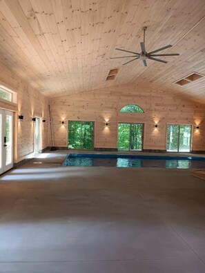 Indoor pool, a heated pool