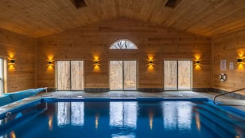 Indoor pool, a heated pool