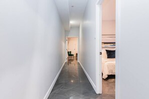 4 bedrooms, desk, iron/ironing board, travel cot
