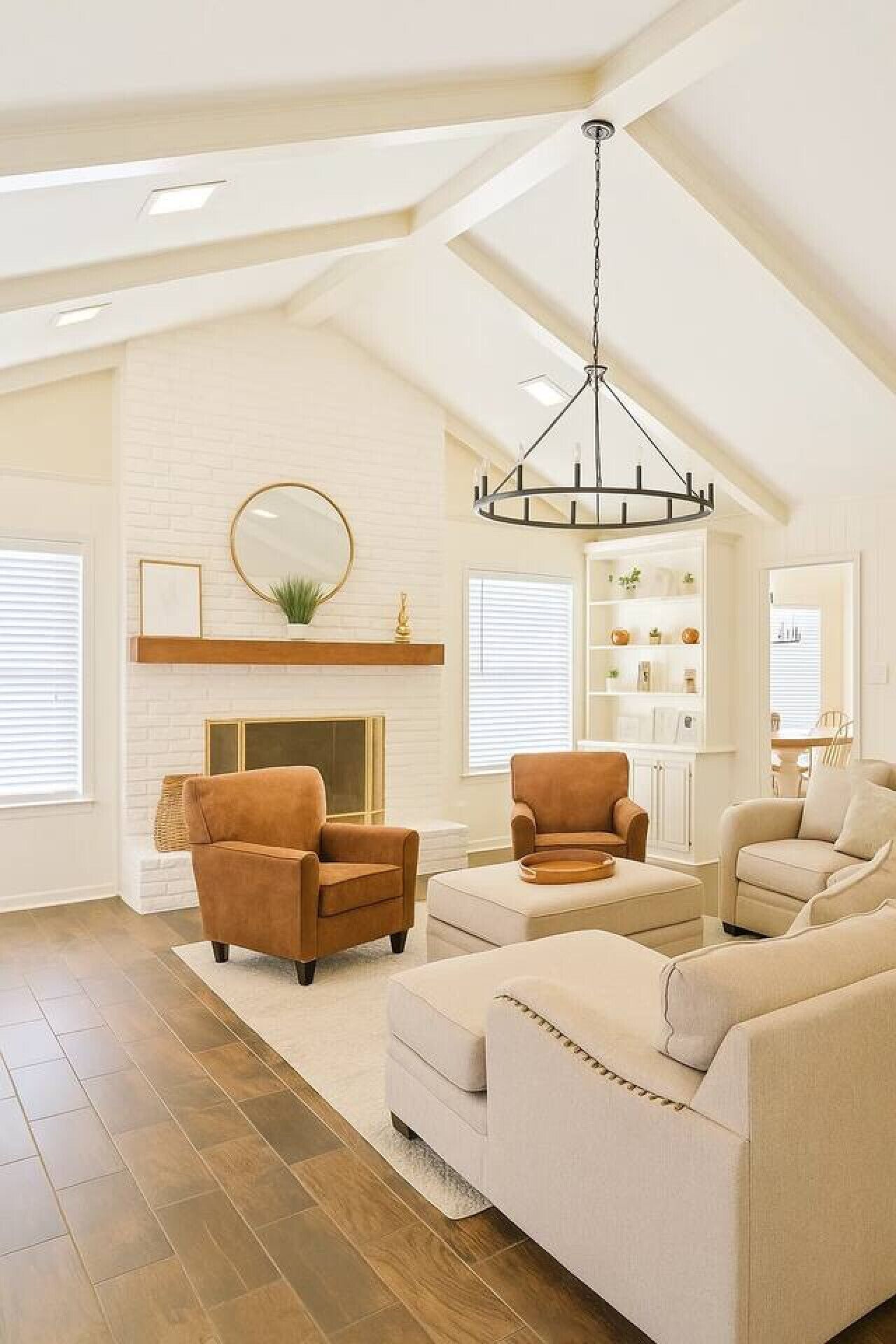 Smart-tv en een open haard