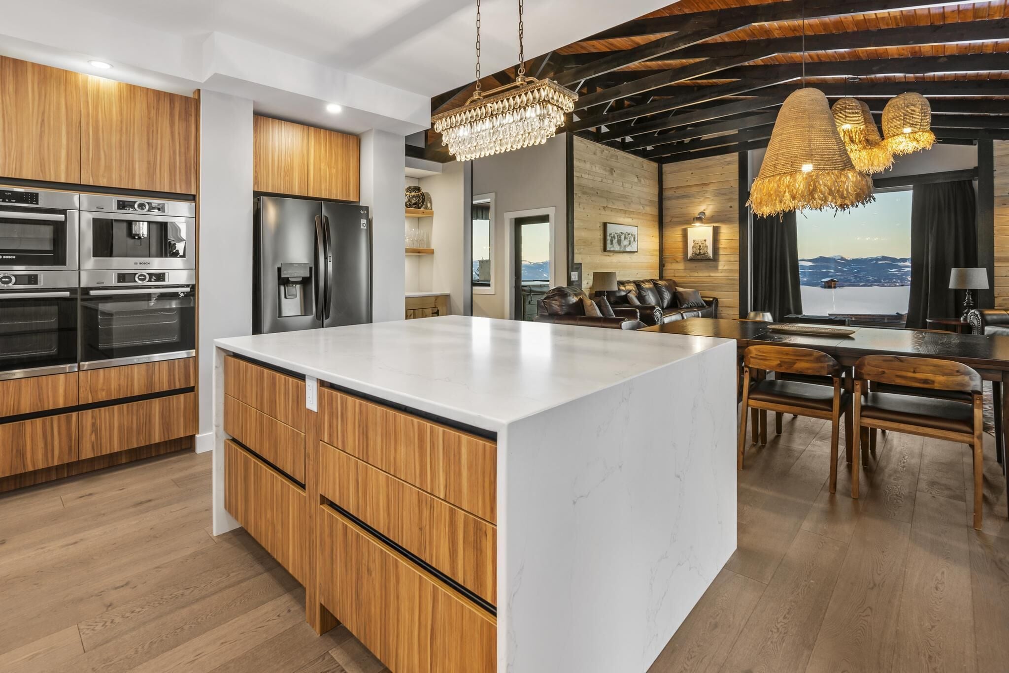 Chalet, 4 kamar tidur, pemandangan gunung, tepi tebing (4 Bedrooms) | Dapur pribadi | Microwave, oven, ketel listrik, dan blender