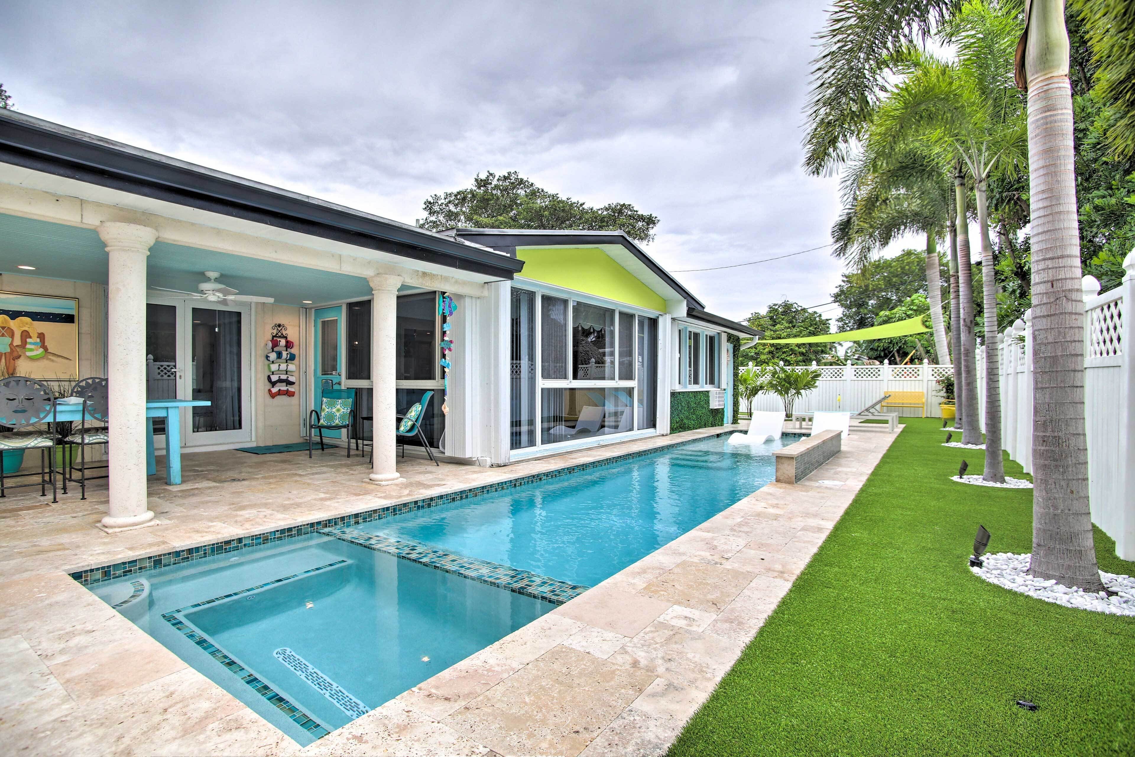 Vibrant Home w/ Outdoor Oasis ~ 1 Mi to Beach!