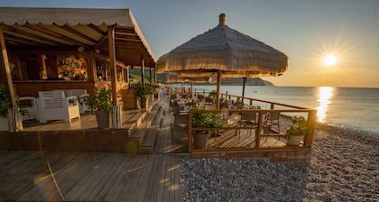 Apartment "ulivo" with pool and private beach