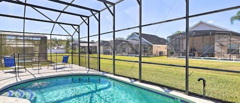 A heated pool