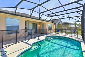 A heated pool