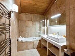 Hair dryer, towels