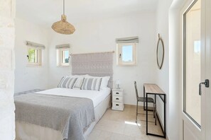 2 bedrooms, in-room safe, iron/ironing board, travel cot