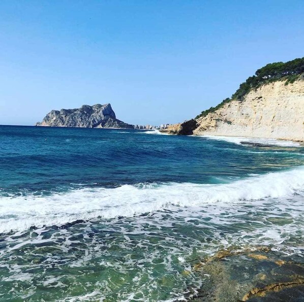 On the beach - 0E M2 1st line with large terrace and sea views (Calpe/Calp)