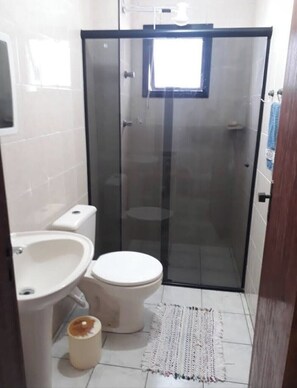 Shower, toilet paper