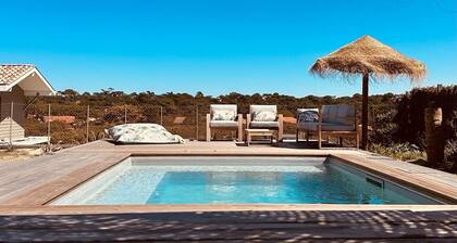 "La Villa Tchanquée " Dominant view of the Ocean & Pines
