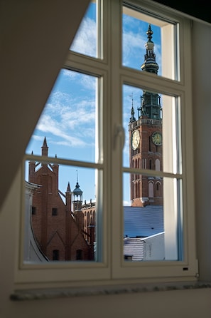 Vue sur la ville depuis l’hébergement