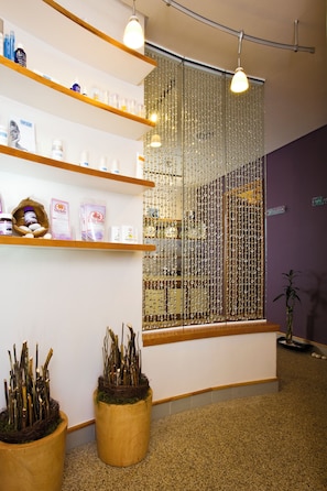 Behandlungsräume für Paare, Sauna, Körperbehandlungen, Aromatherapie