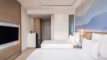 Minibar, caja fuerte, escritorio y sistema de insonorización