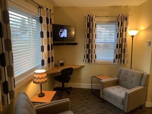 Interior - Cottage11: 2 Bedroom-3 beds. Laundry, Sleeps 6.  Park right at your Entry Door. (Lansing)