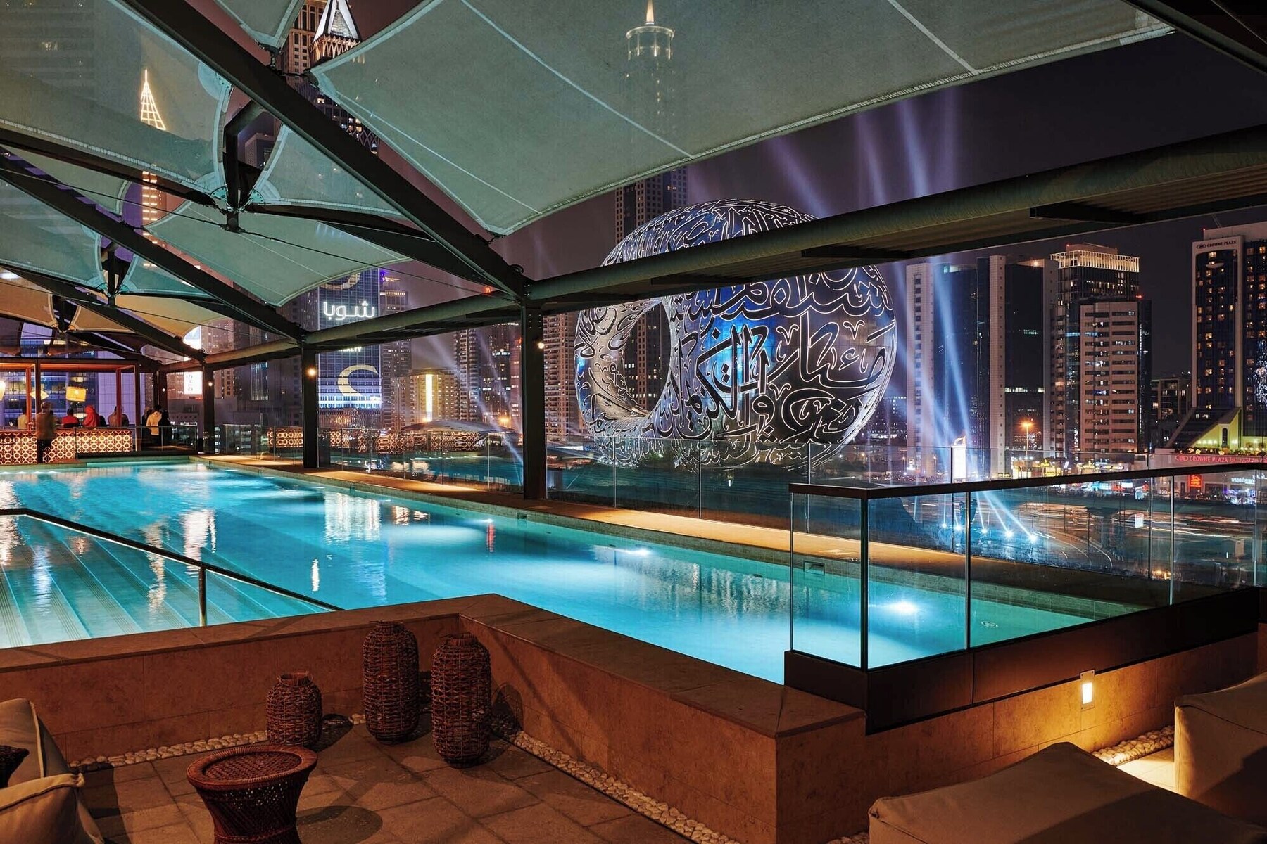Outdoor pool, open 6:00 AM to 10:00 PM, pool umbrellas, sun loungers
