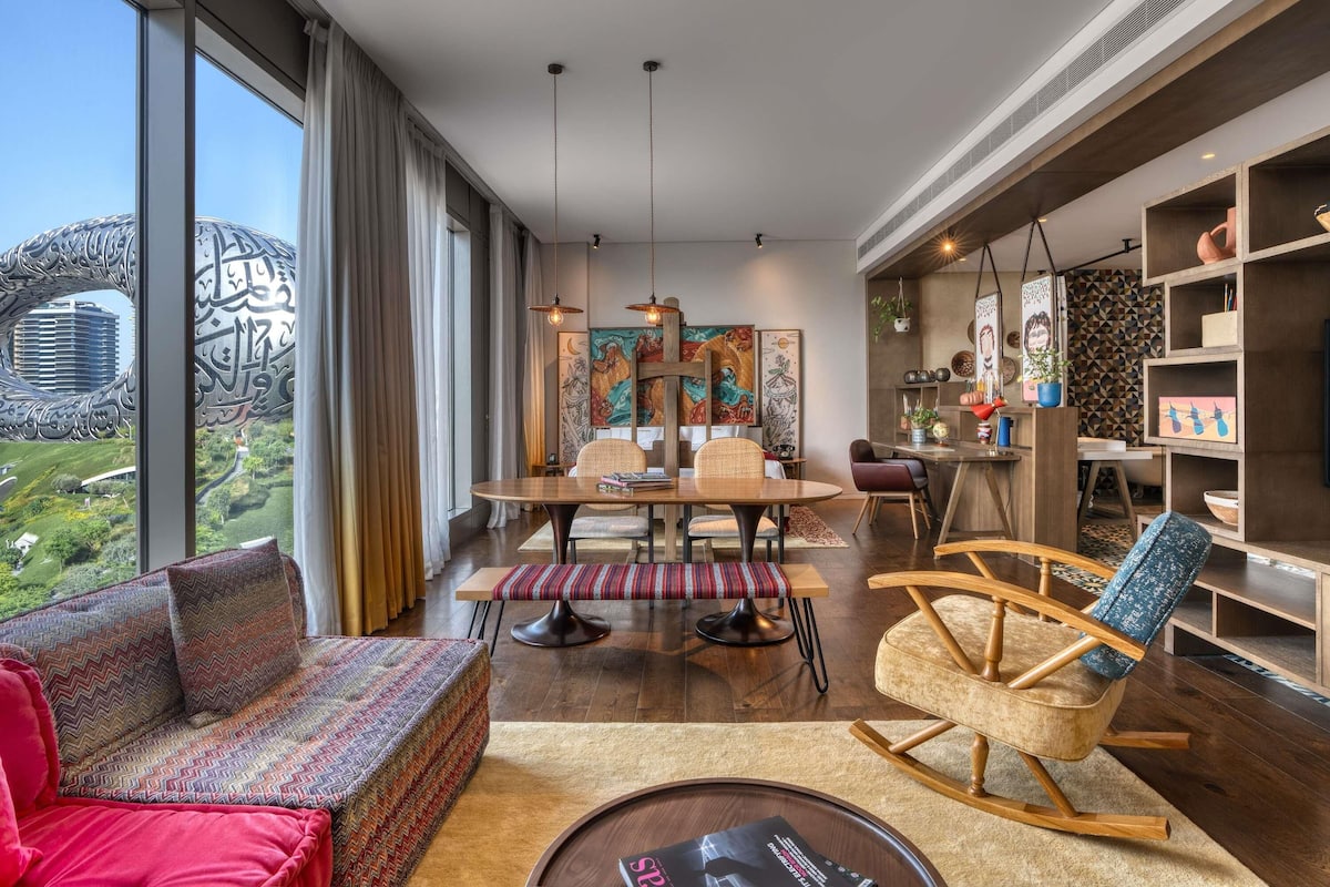 Suíte (Artist Village) | Roupas de cama premium, frigobar (abastecido com itens grátis)