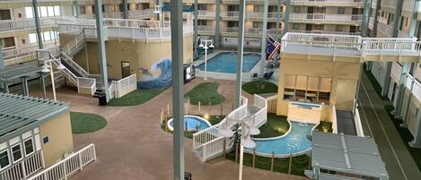 Indoor pool, outdoor pool
