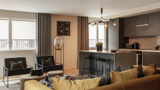 Luxury Apartment, Private Bathroom (Free Parking) | Private kitchen - No. 15 (York)