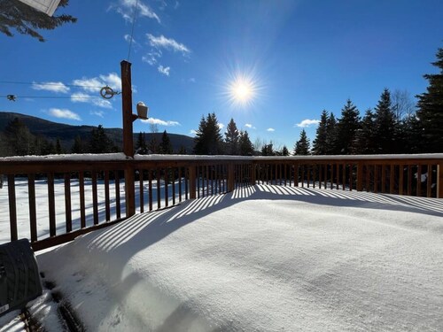 Isolated house with view on the mountains