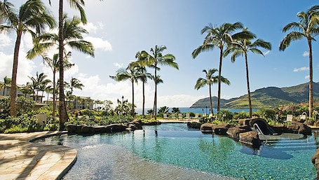 Pool. Ocean View - 2 Bedroom - Marriott's Kauai Lagoons - Full Resort Access