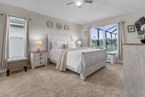 4 bedrooms, iron/ironing board, WiFi, bed sheets