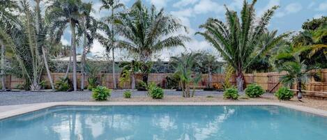 A heated pool