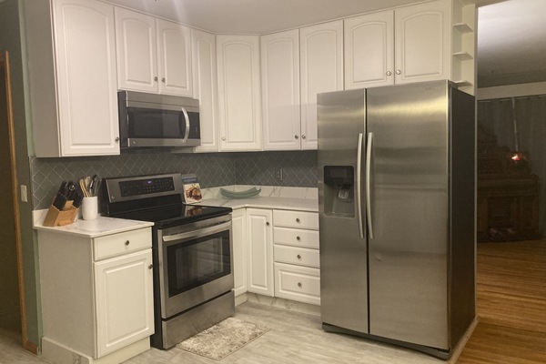 KĂŒhlschrank, Mikrowelle, Ofen, Herdplatte