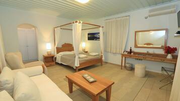 Hypo-allergenic bedding, pillow-top beds, in-room safe
