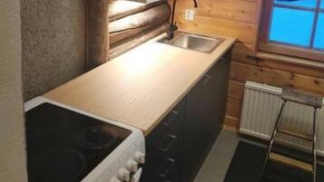 Panorama huisje, Meerdere bedden, niet-roken | Privékeuken | Een koelkast, een microgolfoven, een oven, een kookplaat