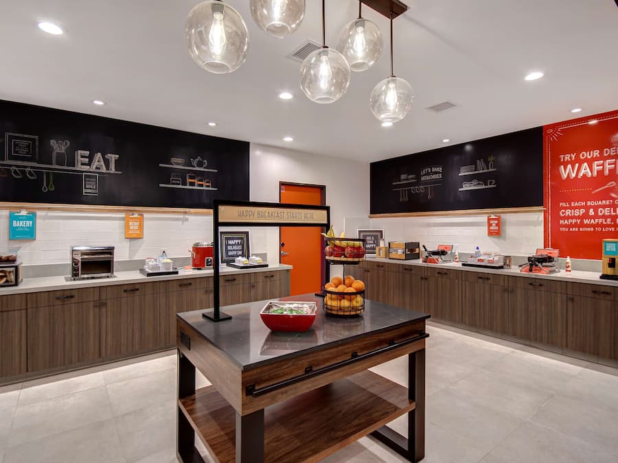 Free daily buffet breakfast