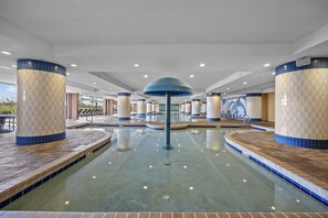 Indoor pool, a heated pool