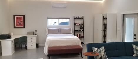 1 Schlafzimmer, BĂŒgeleisen/BĂŒgelbrett, kostenloses WLAN, BettwĂ€sche