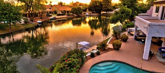 Modern 3bd3bth w/ misters, pool/spa, pool table, kayaks/pedal boat/bikes/fishing