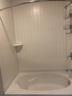 Combined shower/tub, hair dryer - The sanctuary  (Dallas)