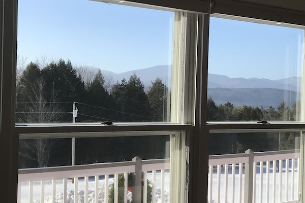 Winter view from living room windows.