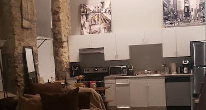 Cozy loft-style studio