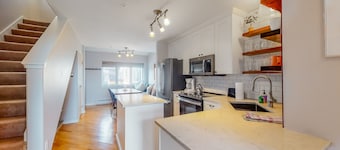 Sunny, Second-Story Condo with a Mountain View, Gas Fireplace, & Free WiFi