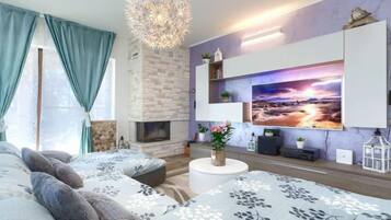 4 bedrooms, iron/ironing board, WiFi