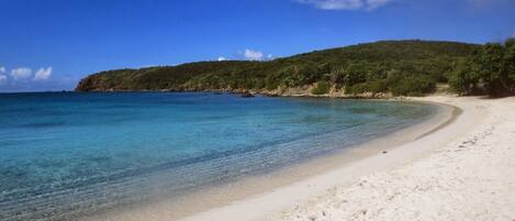 Ubicación cercana a la playa, tumbonas y toallas de playa