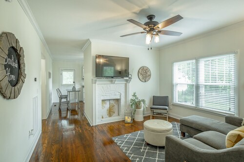 2 bedrooms, 1 bath, cozy kitchen, living room and game room/ multipurpose room.