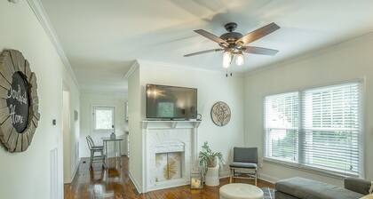 2 bedrooms, 1 bath, cozy kitchen, living room and game room/ multipurpose room.