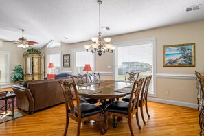 Dining - "Jolly Roger IV" - 2nd Row Home w/ Private Pool, 4 Bedrooms / 4.5 Bathrooms (Holden Beach)