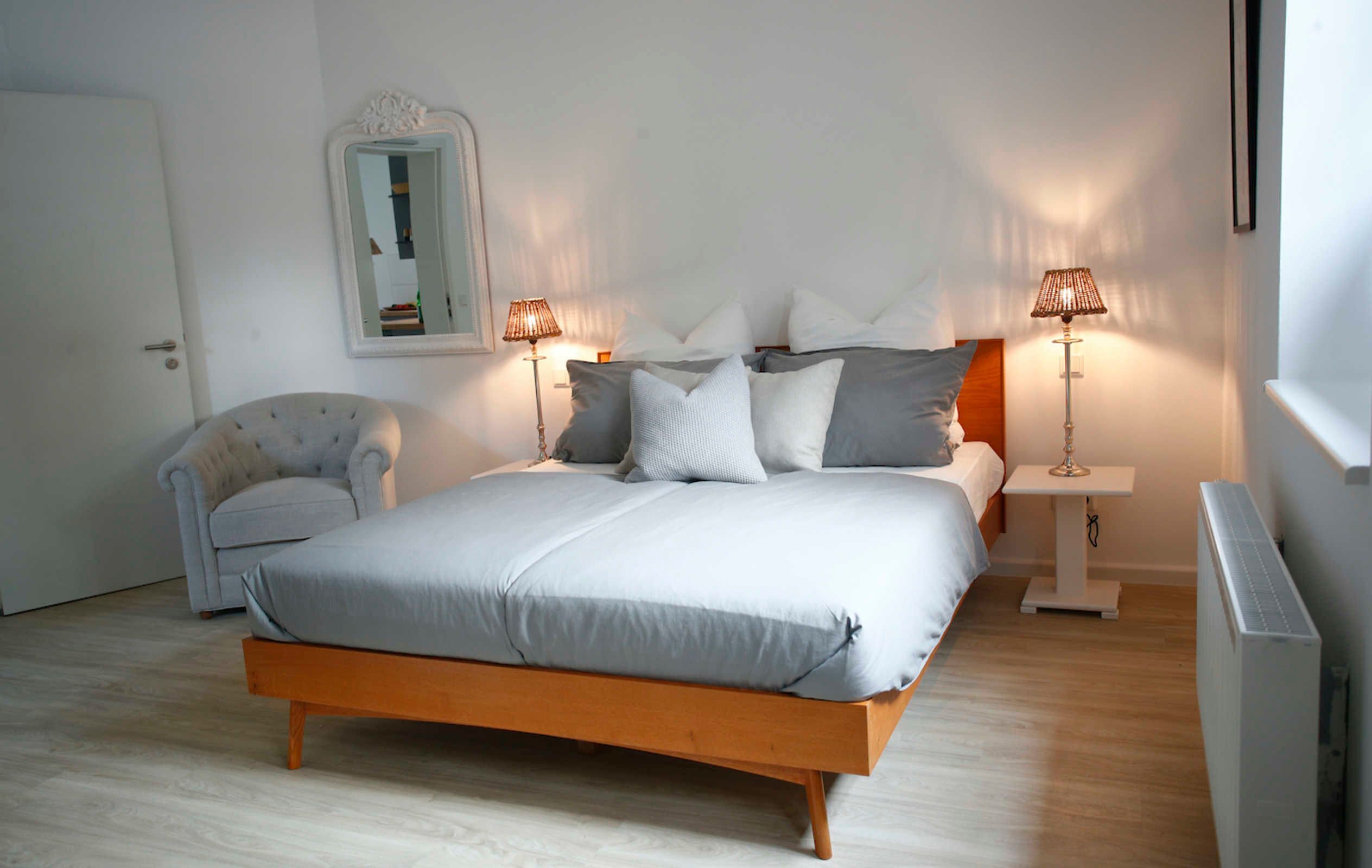 2 Schlafzimmer, Reisekinderbett, WLAN, Bettwäsche