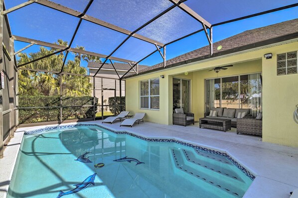 A heated pool
