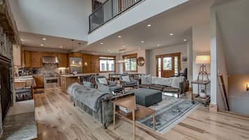 TV, fireplace, stereo, offices