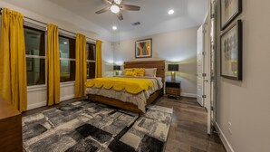 3 habitaciones, cubrecamas y cortinas blackout 